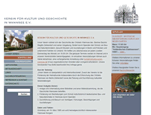 Tablet Screenshot of kulturverein-wannsee.de